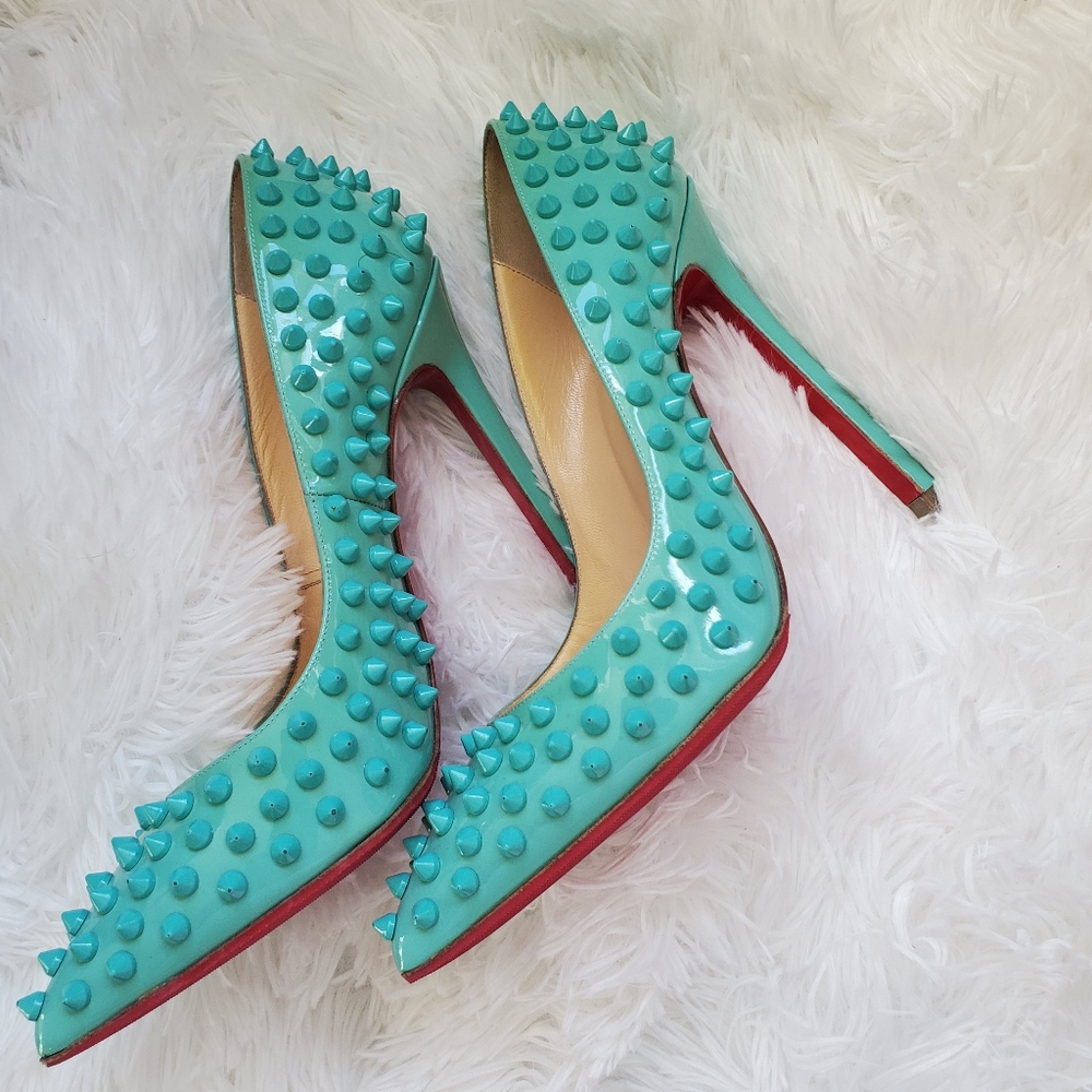 Christian Louboutin Pigalle Spikes 120 Patent - Picture 2 of 8